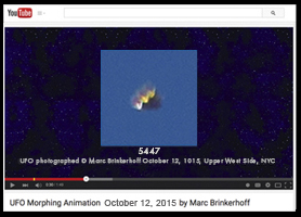 UFO ANIMATION BY MARC BRINKERHOFF PHOTOGRAPHED OCTOBER 12, 2015.